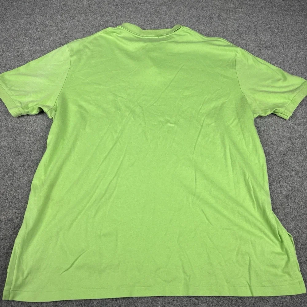 Polo Ralph Lauren Polo Shirt Mens 2XL Lime Green Short Sleeve Preppy Purple Pony